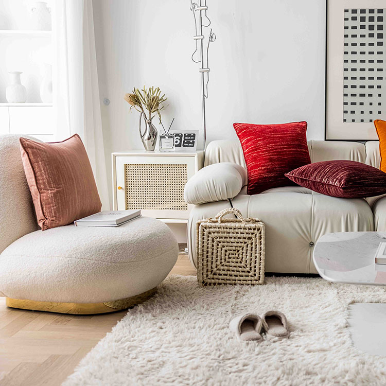 Matériel de coussin de textile décoratif à la maison imprimée