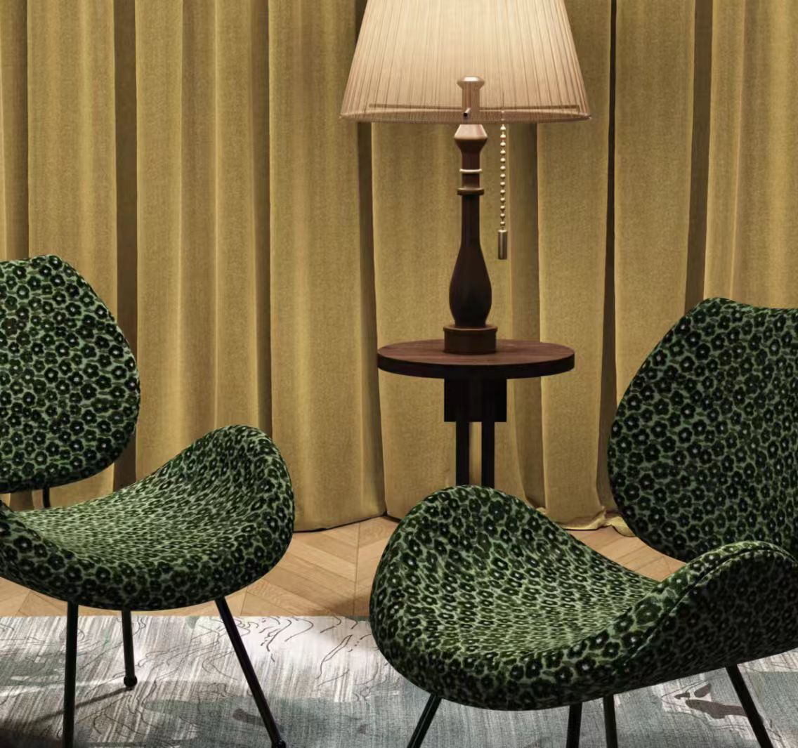 Tissu de canapé à motif de fleur de prunier en velours Jacquard de haute qualité